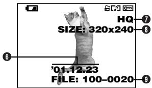 OLYMPUS D-40ZOOM - Movie playback information - 2