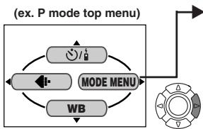 OLYMPUS D-40ZOOM - Shortcut menu - 2