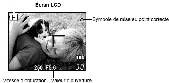 OLYMPUS E-P1 - Réglez la molette de mode sur P . - 2