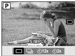 OLYMPUS E-P1 - Appuyez sur la touche correspondant à la fonction que vous pouze régler - 1