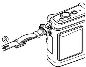 OLYMPUS E-P1 - Fixation de la courroie - 2