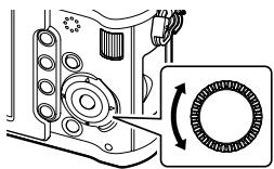 OLYMPUS E-P1 - Réglez la molette de mode sur M et tournez la molette pour régler la valeur. - 3