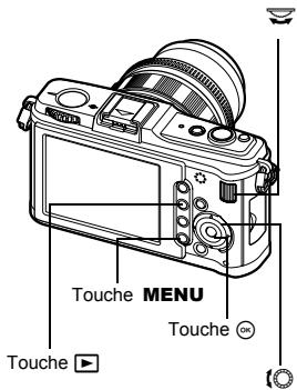 OLYMPUS E-P1 - Réglage de l'exécution du diaporama. - 1