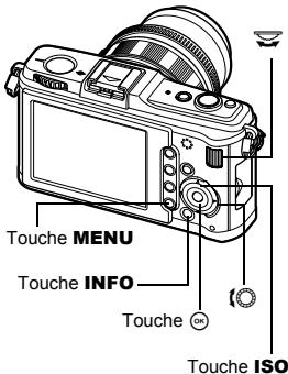 OLYMPUS E-P1 - Pour appliquer l'exposition automatique en bracketing à la valeur d'exposition que vous avez compensée : - 4
