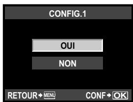 OLYMPUS E-P1 - MENU  [Q] ENREGIST CONFIG] - 1