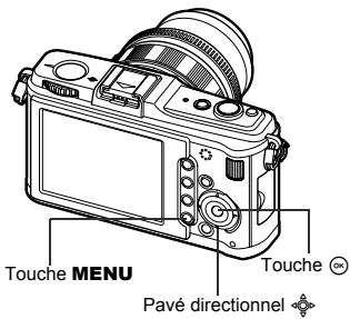 OLYMPUS E-P1 - Appuyez sur la touche MENU pour afficher le menu - 2
