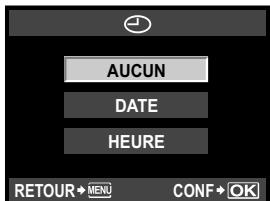 OLYMPUS E-P1 - Sélectionnéz le format de date et d'heure et appuyez sur la touche ©. - 1