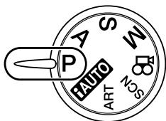 OLYMPUS E-P1 - Réglez la molette de mode sur P . - 1