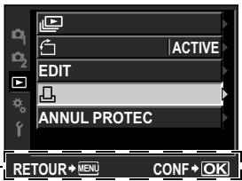 OLYMPUS E-P1 - Sélectionnez [D] et appuyez sur la touche  . - 1