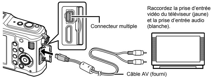 OLYMPUS E-P1 - Connexion via un cable AV - 1