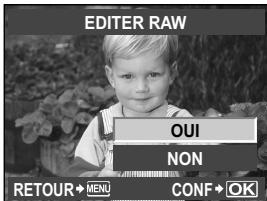 OLYMPUS E-P1 - L'écran de réglage varie selon le format des images. Sélectionnez l'objet que vous pouze édrafter et procédez aux étapes suivantes. - 2