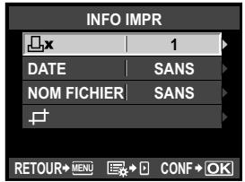 OLYMPUS E-P1 - Réglage des données d'impression - 1