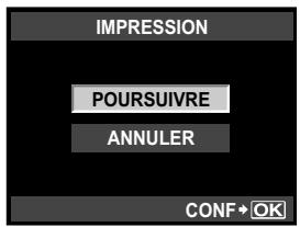 OLYMPUS E-P1 - Une fois que vous ave regle l'impression et les données d'impression pour les images, selectionnez [IMPRESSION] et appuyez sur la touche. - 2