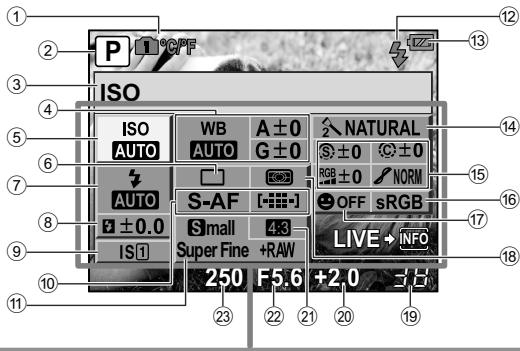 OLYMPUS E-P1 - Grand écran de contrôle - 1