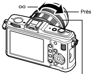 OLYMPUS E-P1 - Ajustez la mise au point en tournant la bague de mise au point. - 1