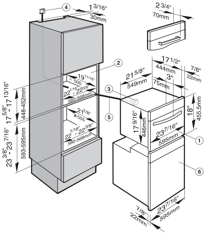 MIELE DG4080 - Installation au-dessus d'un four Miele - 1