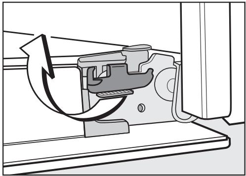 MIELE H 5240 BP - ■ Réassembler la porte : - 7
