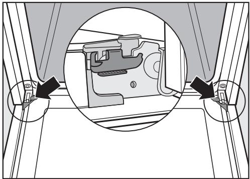 MIELE H 5240 BP - Démontage de la porte - 1