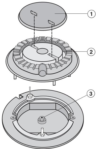 MIELE KM 360  - CONVERTING INSTRUCTIONS - To convert the burners - 1