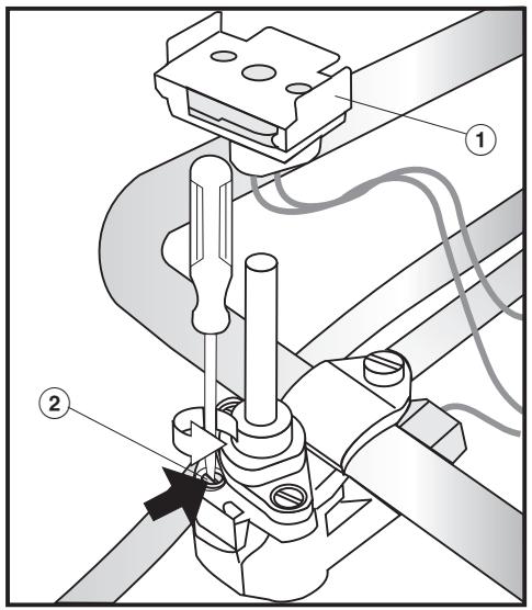 MIELE KM 360  - CONVERTING INSTRUCTIONS - Changing the needle valves - 1