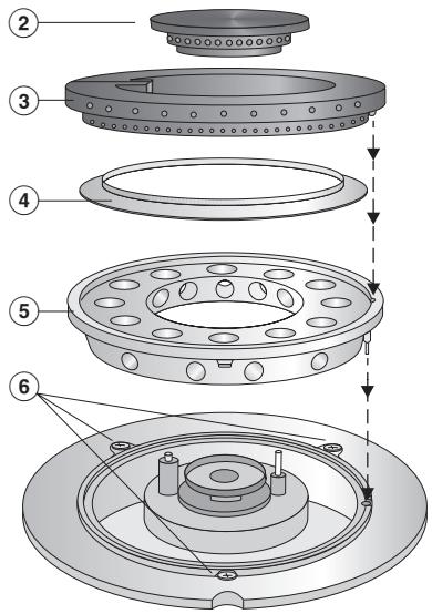 MIELE KM 360  - CONVERTING INSTRUCTIONS - To convert the burners - 1