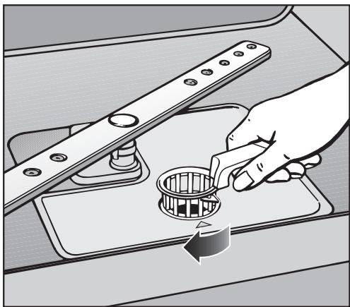 MIELE G-1022 - Nettoyage des filtres de l'enceinte de lavage - 3