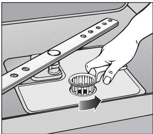 MIELE G1230SC - Nettoyage des filtres de la cuve - 1