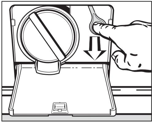 MIELE WT 2670 - Ouverture de la porte - 1