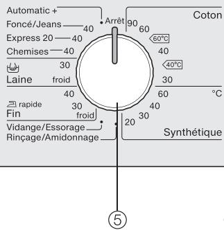 MIELE WDA105 - Bandeau de commande - 2