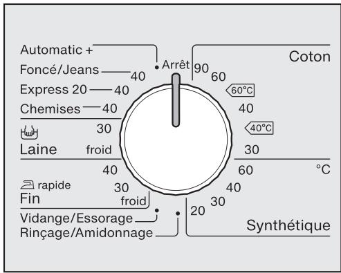 MIELE WDA105 - Mettre le lave-linge en marche - 1