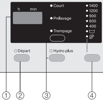 MIELE WDA105 - Bandeau de commande - 1