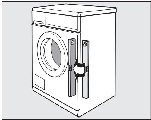 MIELE WDA105 - Dévissage et blocage des pieds - 2