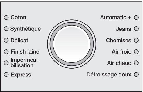 MIELE T8722 - Sélectionnez le programme - 1