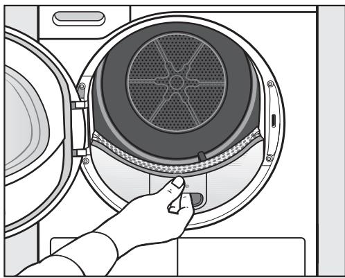 MIELE TKK 650 WP - Retirer les peluches visibles - 1