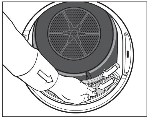 MIELE TMV 840 - Retirer les peluches visibles - 3