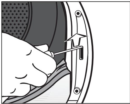 MIELE TMV 840 - Changer le système de fermeture de porte du sèche-linge - 1