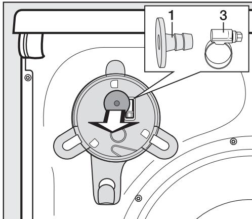 MIELE TMV 840 - Raccordement direct au siphon d'un évier - 1