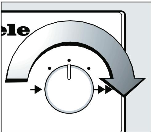 MIELE B890 - Sélectionner la vitesse du rouleau - 1