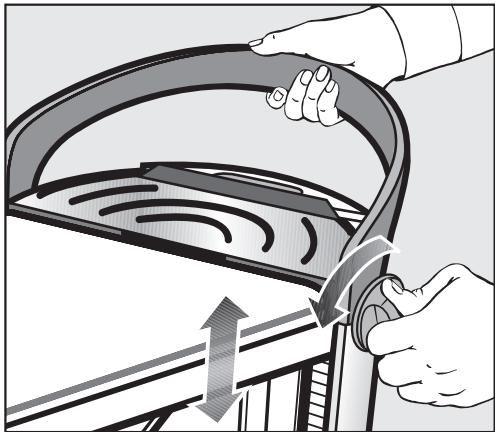 MIELE B 2312 - Réglage en hauteur - 2