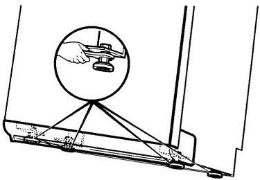 VEDETTE LF903 - Téglage des pieds (Fig. A) - 1