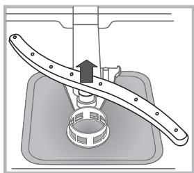INDESIT DIF 66T1 A EU - Cleaning the sprayer arms - 2