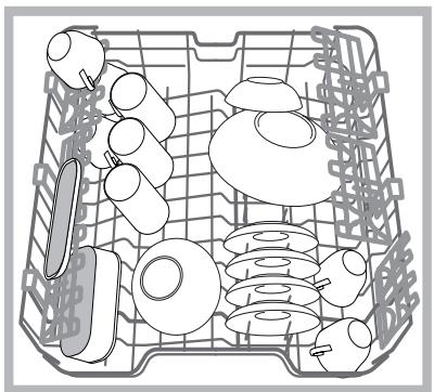 INDESIT DIF 66T1 A EU - Panier supérieur - 1