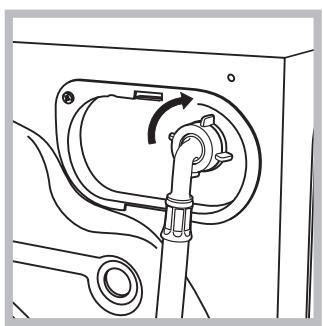 INDESIT WI 142 - Connecting the water inlet hose - 2
