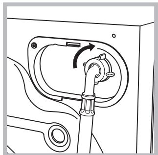 INDESIT WI 142 - Aansluiting van de watertoevoerslang - 2