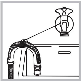 INDESIT WI 142 - Connecting the drain hose - 2