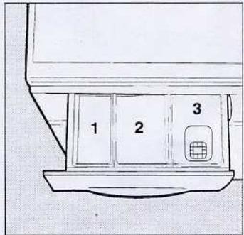 INDESIT WG736TP - tiroir des lessives - 1