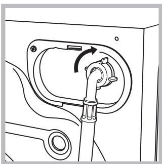 INDESIT IWUC 41051C - Collegamento del tubo di alimentazione dell'acqua - 2