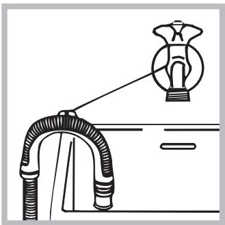 INDESIT IWUC 41051C - Collegamento del tubo di scarico - 2