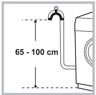 INDESIT IWUC 41051C - Collegamento del tubo di scarico - 1