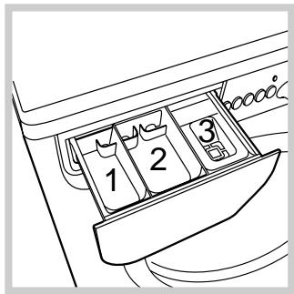 INDESIT WIDL 126 - Cajón de detergentes - 1